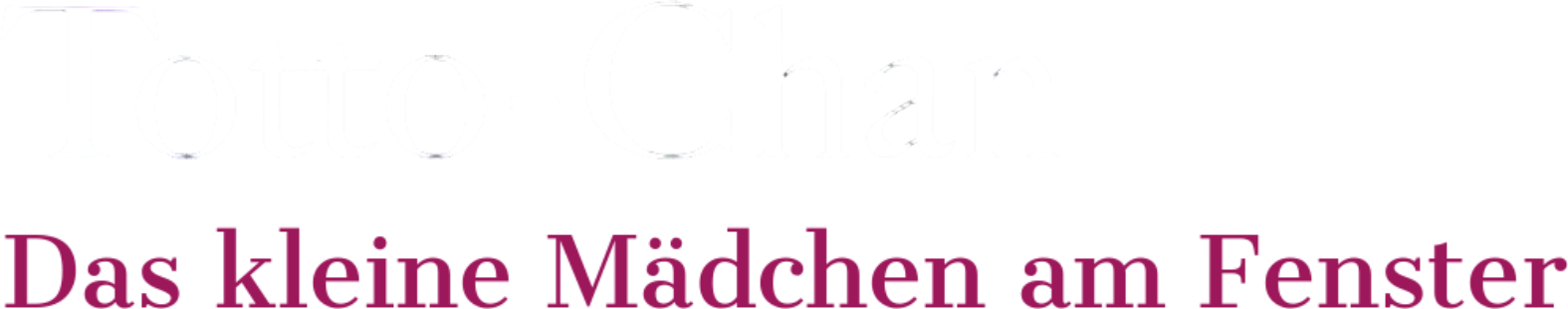 Totto-chan: Das kleine Mädchen am Fenster
