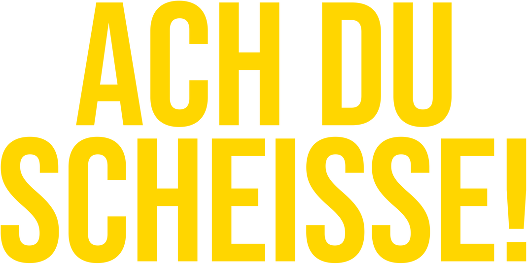 Ach du Scheiße!