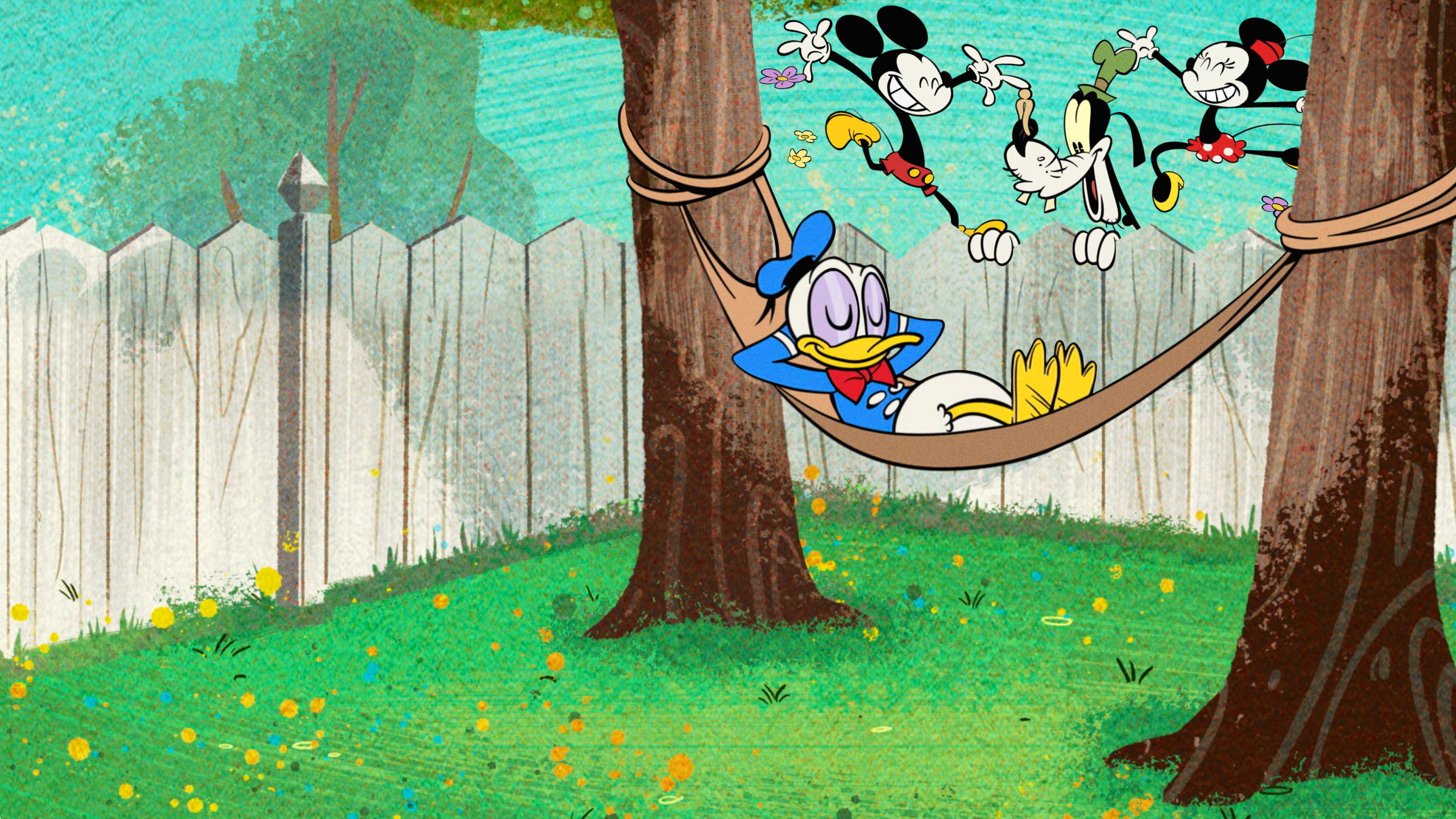Ein wunderbarer Frühling mit Micky Maus