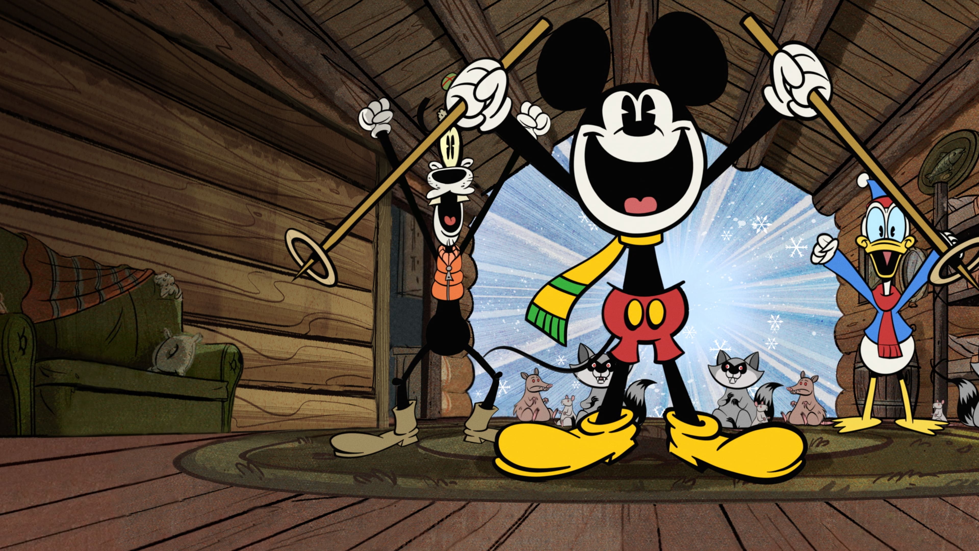 Ein wunderbarer Winter mit Micky Maus