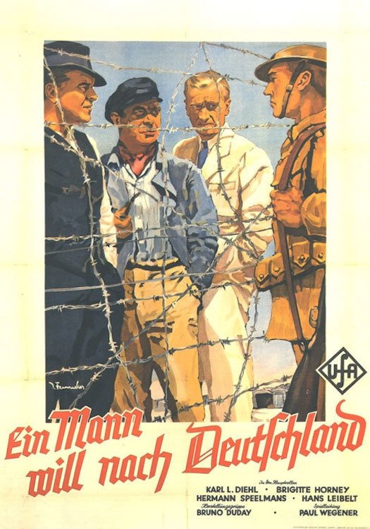 Ein Mann will nach Deutschland