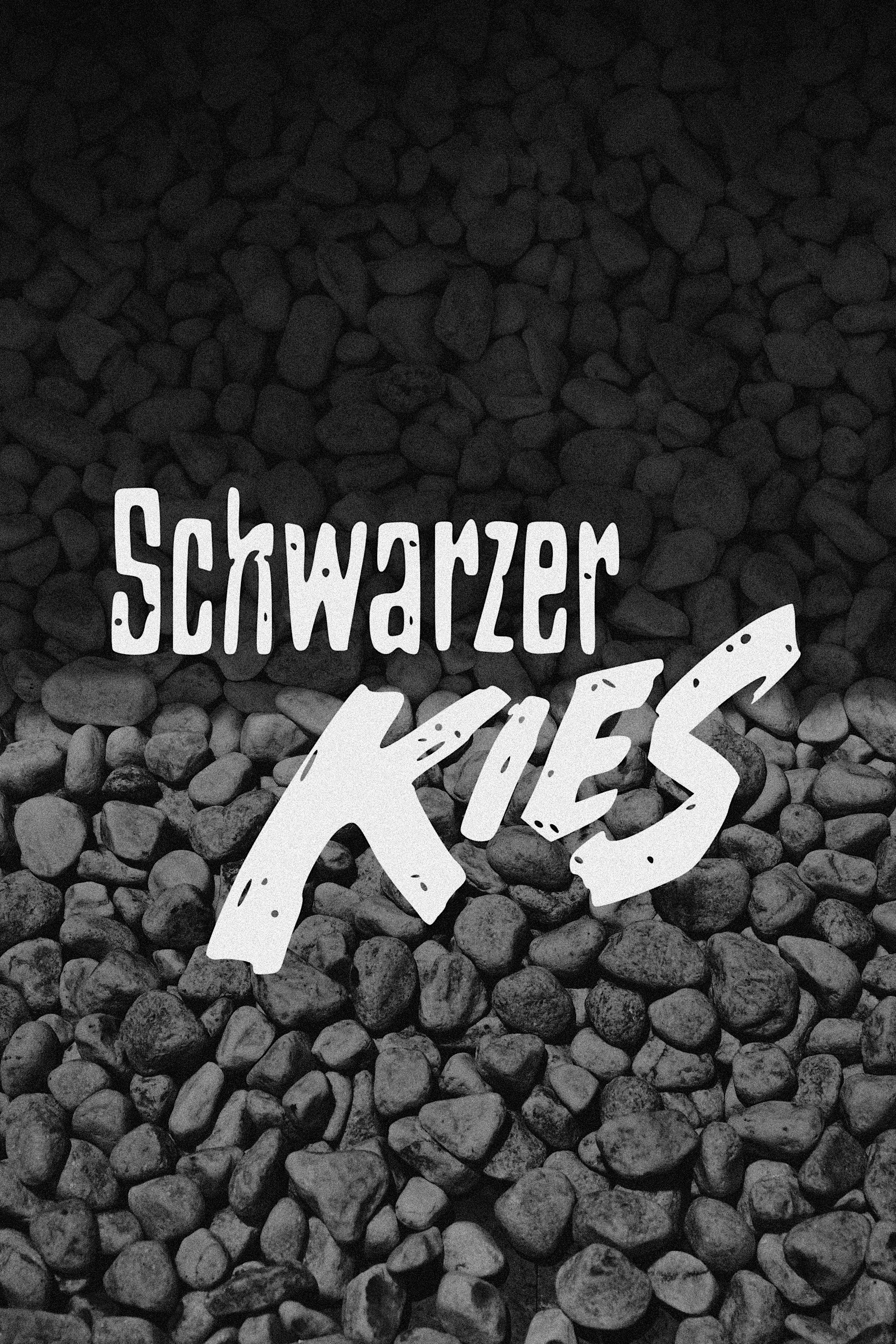 Schwarzer Kies