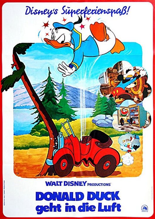 Donald Duck geht in die Luft