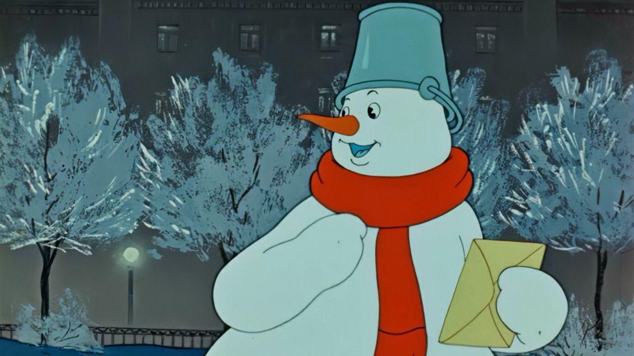 Der Schneemann als Briefträger