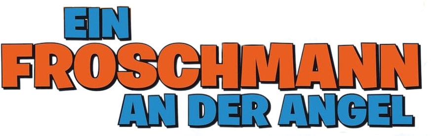 Ein Froschmann an der Angel