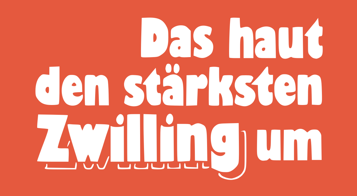 Das haut den stärksten Zwilling um