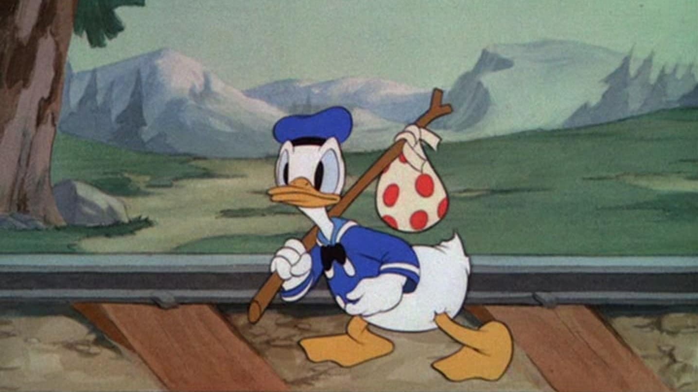 Donald, der Holzfäller