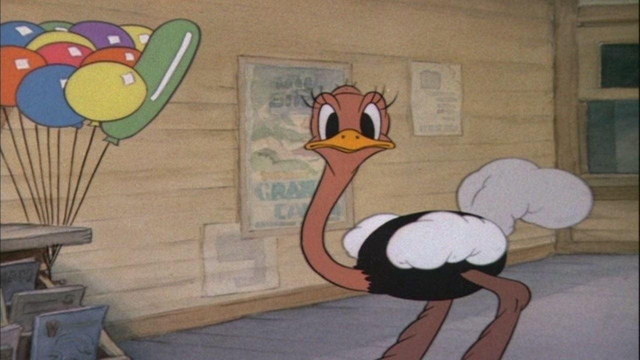 Donald und der Vogel Strauß