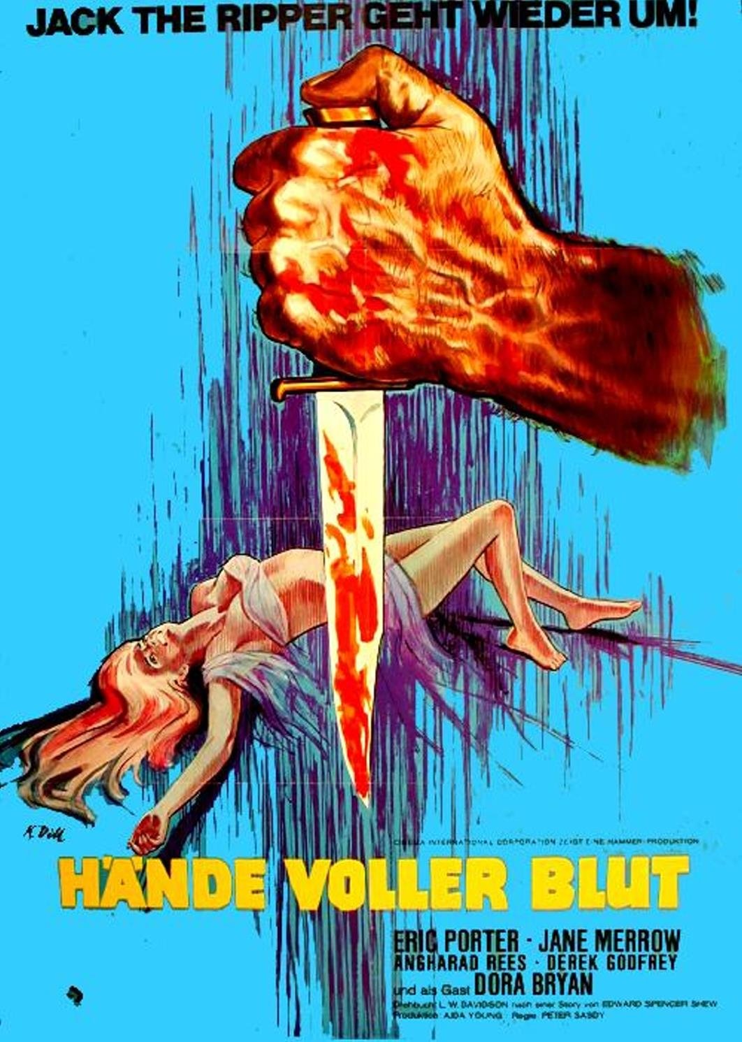Hände voller Blut