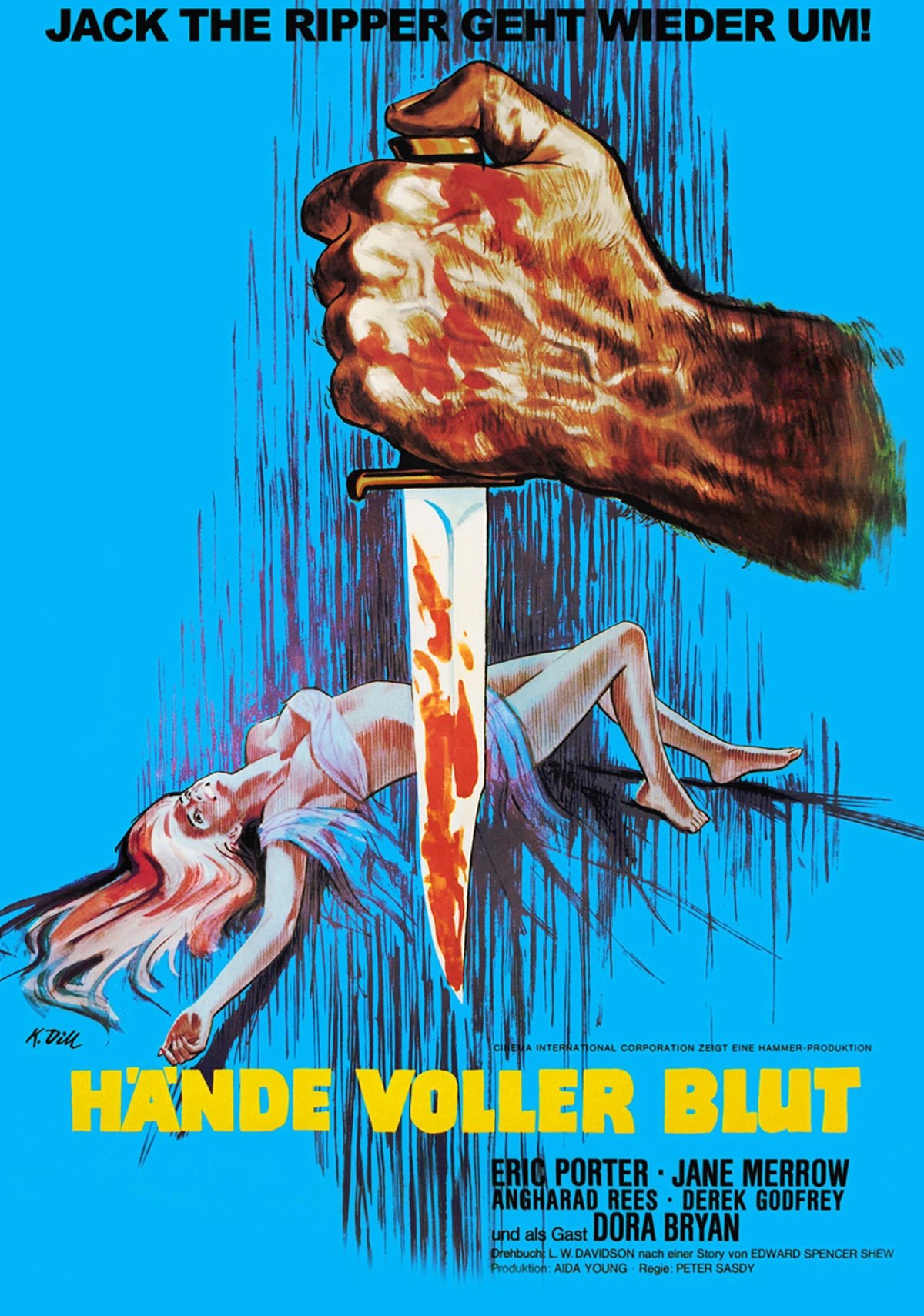 Hände voller Blut