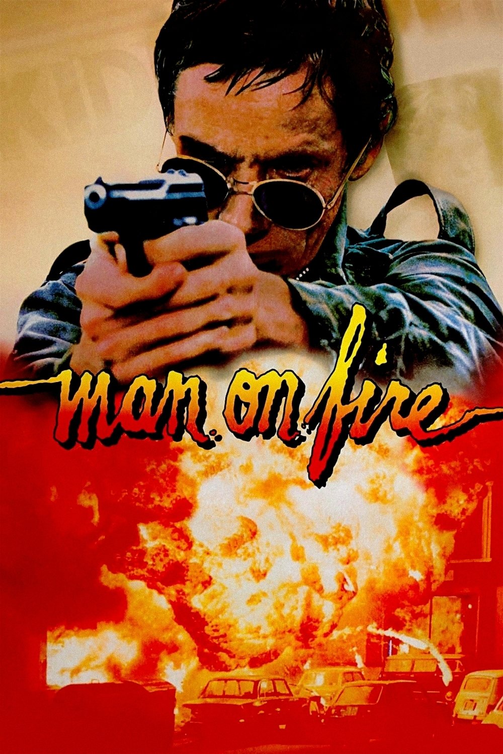 Mann unter Feuer