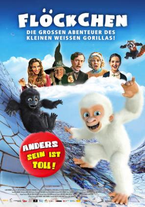 Filmbeschreibung zu Fl?ckchen - Die gro?en Abenteuer des kleinen wei?en Gorillas!