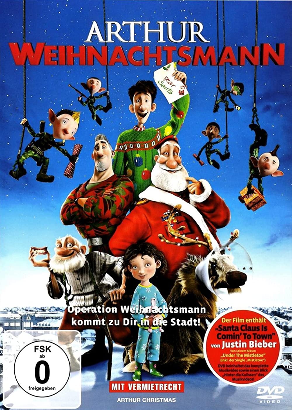 Filmbeschreibung zu Arthur Weihnachtsmann 3D