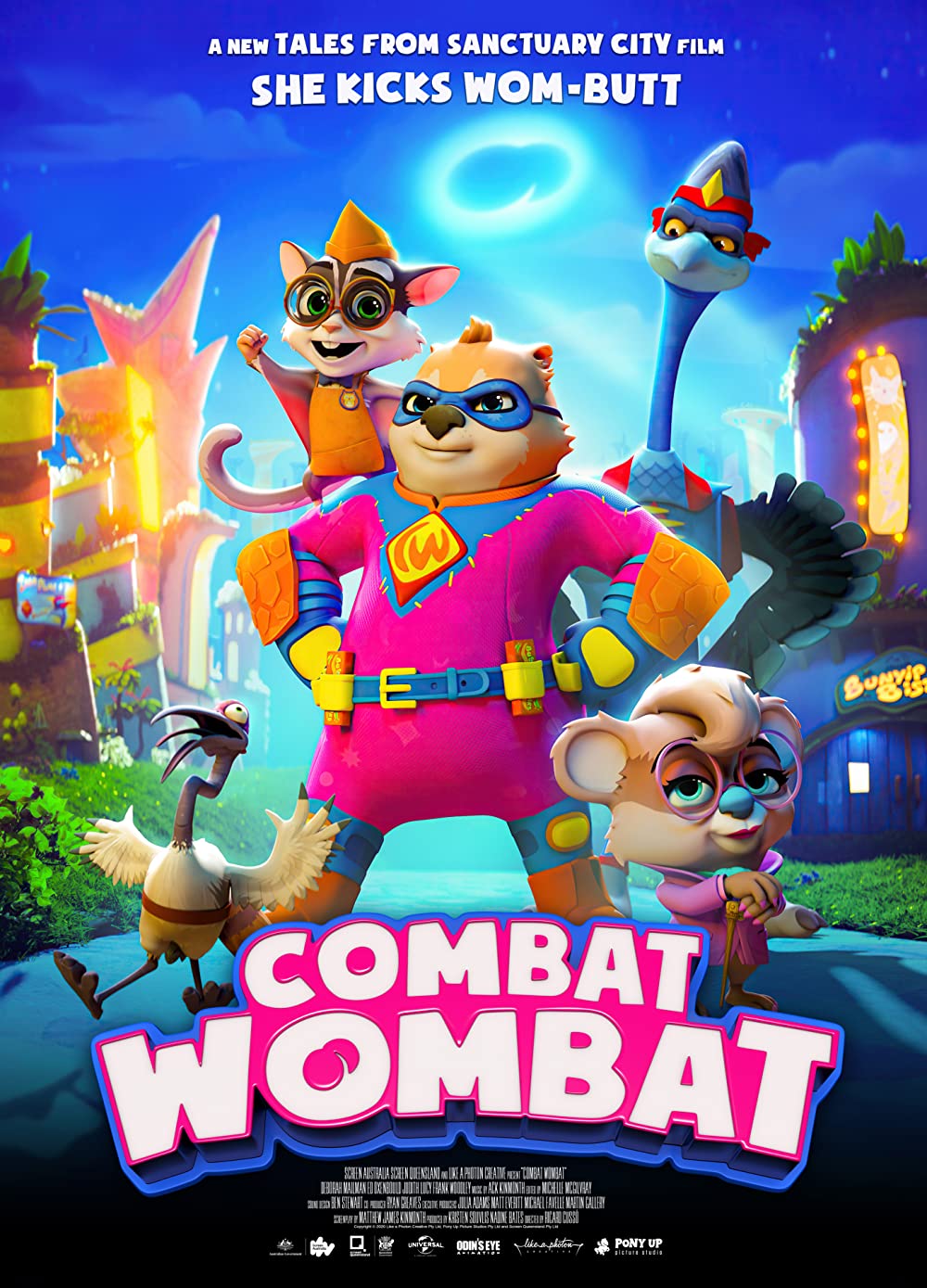 Filmbeschreibung zu Combat Wombat - Pl?tzlich Superheldin