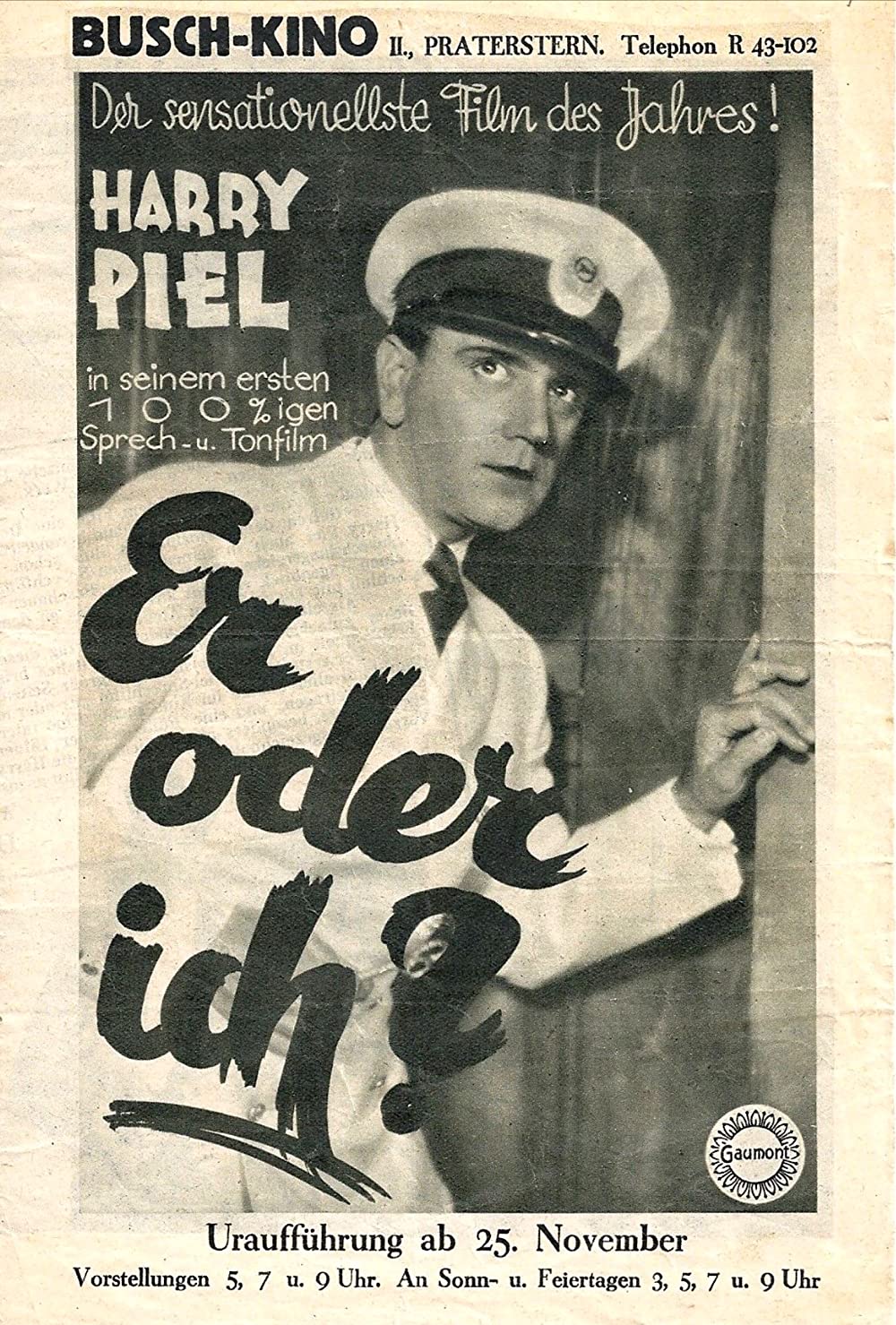 Filmbeschreibung zu Er oder ich