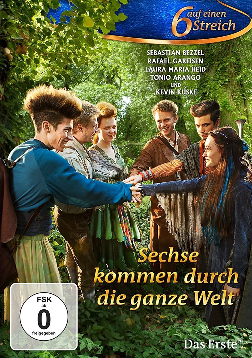 Sechse kommmen durch die ganze Welt